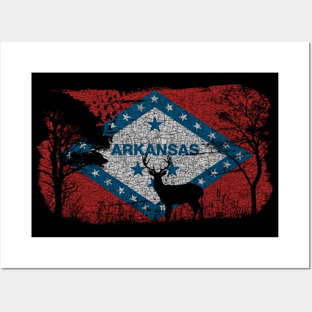 Arkansas Deer Wall Art by rt-shirts